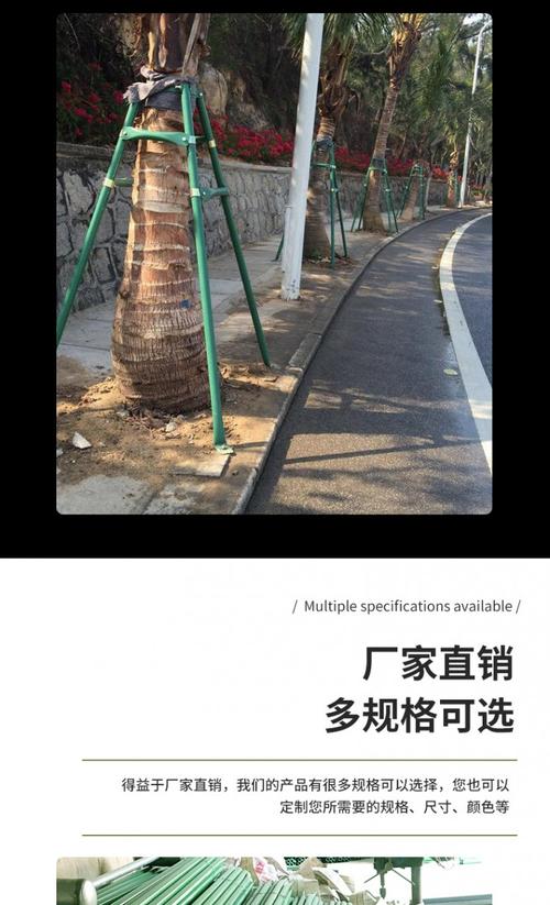 四川廠家直供 園林綠化樹木支撐架——鍍鋅鋼管大樹固定器，防風防倒更穩固